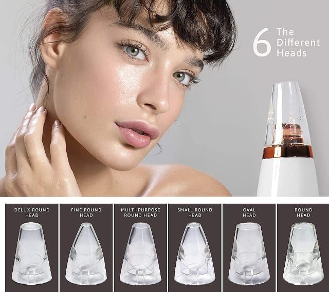 Blackhead Remover Vacuum Tool — 6 in 1 Electric Pore Cleanser