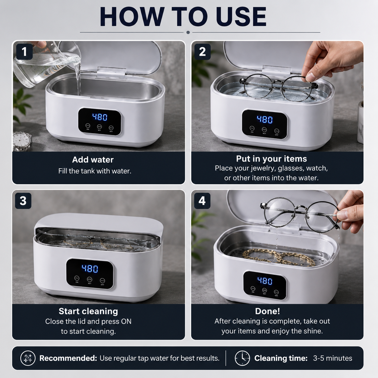 Ultrasonic Jewelry Cleaner